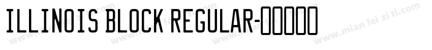 ILLINOIS block Regular字体转换